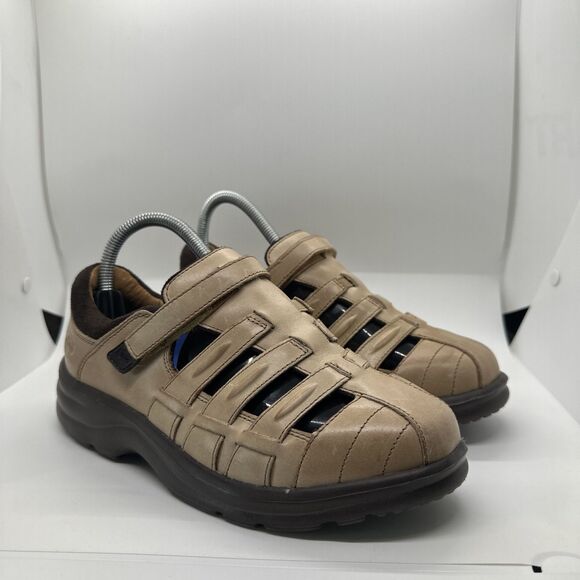 Dr. Comfort Women's Breeze Diabetic Fisherman Style Sandal: Light Gold Sz 7 Wide - Picture 1 of 12